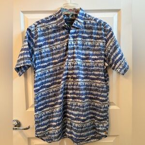 David Smith Australia Men’s Short‎ Sleeve Button Down Shirt Size Large